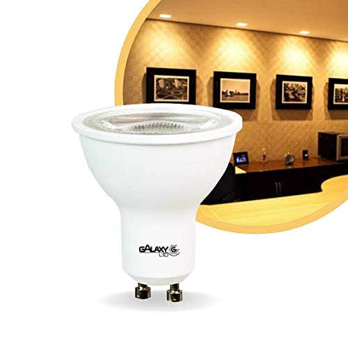 Lâmpada de LED Dicroica MR16 GU10 7W Luz Amarela - Branco Quente 3000k - Dimerizavel