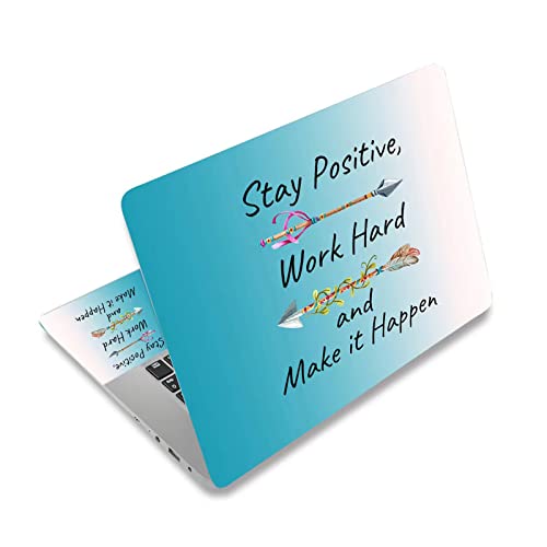 DINKY Laptop Skin Sticker Decal, 12" 13" 13.3" 14" 15" 15.4" 15.6 inch Laptop Universal Reusable Vinyl Skin Stickers Cover Art Decal Notebook PC Personalized Protector-Inspirational Quote by DINKY - Used condition - US$11.90