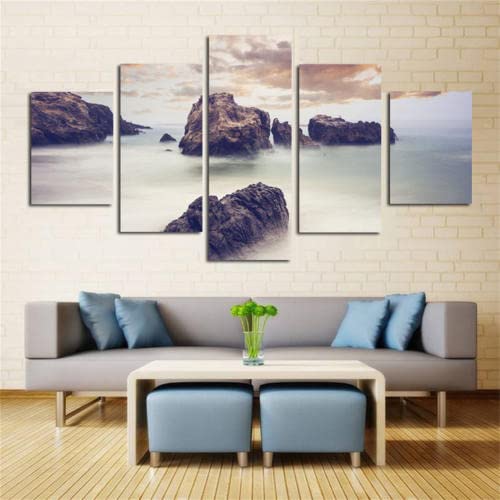 Peinture diamant grand format paysage marin avec perles rondes pour mosaïque