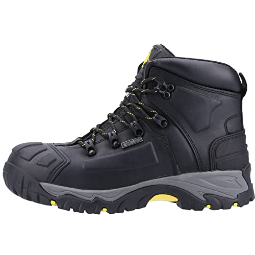 Amblers Safety mens Amblers Safety Mens FS32 Leather Waterproof Safety Boots Black Black Leather UK Size 7 (EU 41, US 8)