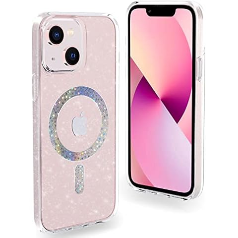 TIRVKEN Designed for iPhone 13 Case Compatible with MagSafe, One-Piece Molding Technology, Stronger Attraction, Drop Protection, 6.1" 2021, (Twinkle Stardust) Cover