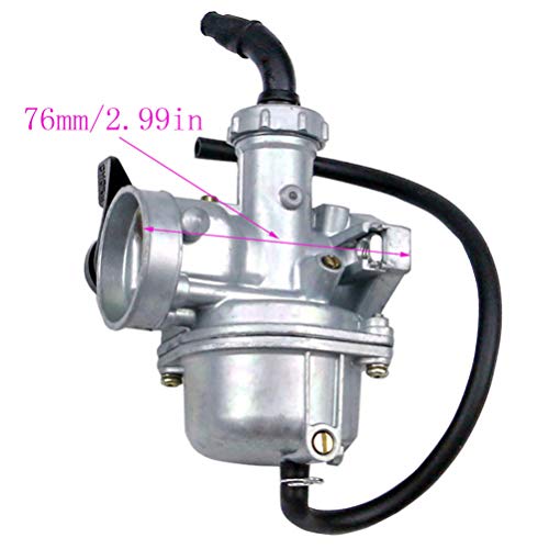 PZ22 Carburetor for 110cc 125cc Dirt Bikes Pit Bike Monkey Scooter ATV Quad Go Karts 22mm Carb with Air Filter Spark Plug by TOPEMAI - Thumbnail 4