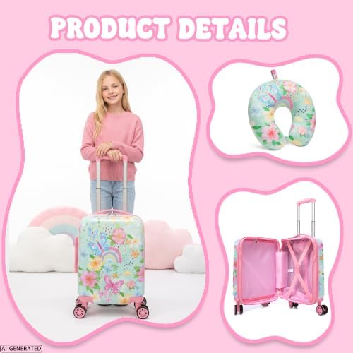 2 Piece Kid's Luggage Set With Wheels For Girl — 사진 6