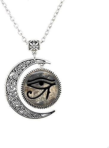 Amazon.com: Egyptian Eye Moon Necklace 