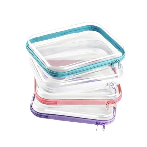 Bolsas de aseo viaje transparentes e impermeables con cremallera para evitar manchas 4
