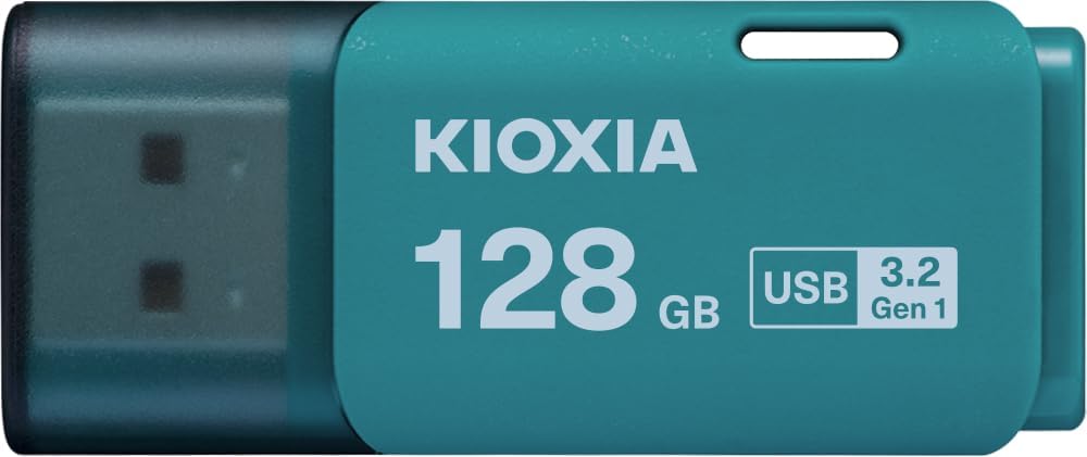 KIOXIA TransMemory U301 128GB USB Bellek – USB 3.2 Gen 1, Açık Mavi