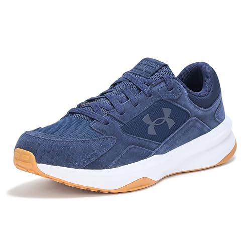 Under Armour Men's Charged Edge Suede, (410) Midnight Navy/White/Midnight Navy, 10.5, US