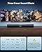 Saiyin Sound Bar for Smart TV, Detachable Soundbar TV Speaker with Bluetooth/ARC/Optical/AUX Input, Super Diaphragm Driver and 3 Preset Sound Effects for TV/PC/Projector.