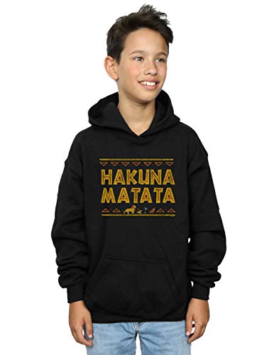 Disney Boys The Lion King Hakuna Matata Hoodie Black 7-8 Years