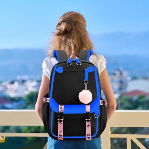 Sac à dos scolaire pour les filles avec compartiments multiples - 3
