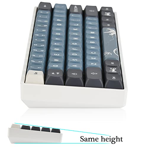 Image of Surmen XDA Keycaps Dye-Sublimation 60% Custom Keycaps 60 Percent for Cherry MX Switches Mechanical Keyboard (Apollo)