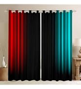 Amazon.com: Feelyou Abstract Ombre Window Curtains for Bedroom Living ...