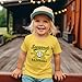 Baseball Shirts for Toddler Girl Boy Baseball Player T Shirt Game Day Sports Fan Short Sleeve Tee Top B-Yellow