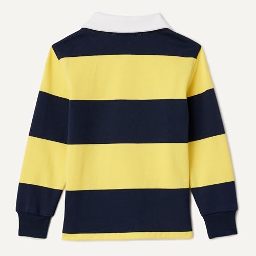 Image of Amazon Essentials Boys and Toddlers' Long Sleeve Rugby Polo Shirt
