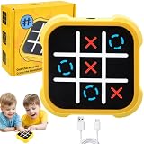Electrónico Tic Tac Toe Bolt, Juego de Viaje Portátil 3 en 1 Para Niños, Educación y Crecimiento de la Memoria, Juego Familiar Clásico Para Padres e Hijos en Interiores (A)