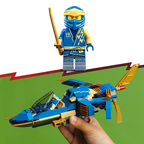 LEGO 71784 NINJAGO Jays Donner-Jet EVO, Aufrüstbares Ninja Spielzeug-Flugzeug mit Jay Minifigur… – Ansicht 5