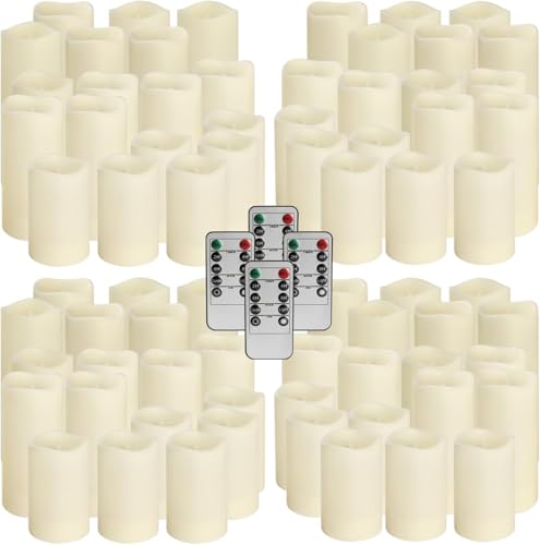 Bougies LED sans flamme – Lot de 72 avec télécommandes et minuterie, étanches, ambiance festive et sécurisée – Image 3