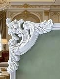 PU Soffitto Medaglione e Angolo Applique Set per Apparecchio di Illuminazione Mobili Trim Home Decor