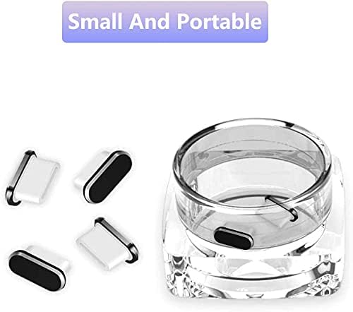 Anti Dust Plugs,4 Pieces USB Type C Anti Dust Plugs,USB C Dust Cap Plug,Type C Dust Cap Cover Port Plug, for Most Smartphones and Micro USB Android Models(Black