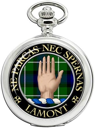 Family-crests.com Lamont Scottish Clan Crest Full Hunter Pocket Watch