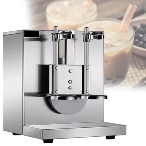 DPLWJPP Double Head Automatic Milk Tea Shaker Machine,120 W Automatic Double Frame Milk Tea And Cocktail Shaker,340r/Min,For Bubble Tea Juice Coffee Milk Wine Cocktail