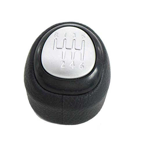 kangbeier for SAAB 9-3 2003-2012 Car 6 Speed Shift Gear Knob Covered Real Leather