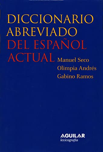 Portada de Diccionario abreviado del español actual