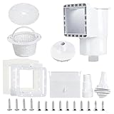 Kit écumoire pour piscine hors sol compatible avec la plupart des marques, y compris matériau plastique robuste et pièces de montage complètes pour une efficacité d'écrémage