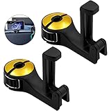 【Auto-Kopfstützen-Haken mit 2-in-1-Telefonhalterung】 Faltbarer Handyhalter & Haken. Eine klappbare Telefonhalterung bietet zusätzliche Funktionen und verhindert die Ablenkung. Falten Sie die Zange und passen Sie die Größe Ihres Handys an. Verleihen Sie Ihrem Rücksitz eine Unterhaltungsfunktion für Ihre Passagiere(Skalierbar auf 9cm). Dieser Auto-Kopfstützen-Haken besteht aus hochwertigem ABS und Silikonkautschuk. Diese Auto-Kopfstützen-Haken kann ein Gewicht von bis zu 10 kg tragen.