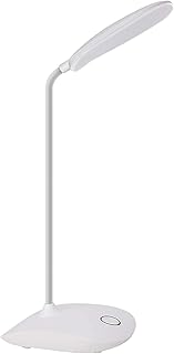 LED Desk Lamp with Flexible Gooseneck 3 Level Brightness, Battery Operated Table Lamp 5W Touch Control,Compact Portable lamp for Dorm Study Office Bedroom,Eye-Caring and Energy Saving