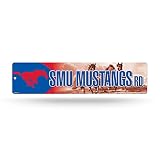 Rico Industries NCAA SMU Mustangs 16-Inch Plastic Street Sign Décor