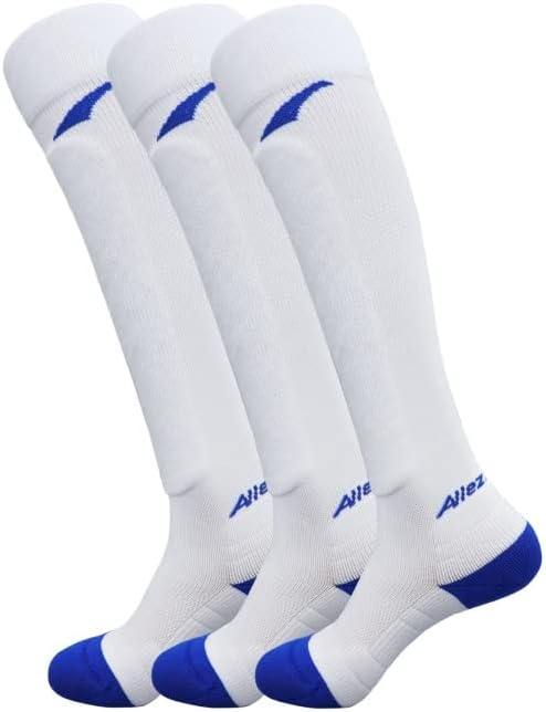 Allez AdvnHigh-tech Performance Fencing Socks Kids Youth Girls Boys Y8 Y10 Y12 Foil Epee Sabre - Set of 3 Pairs