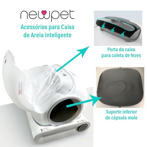 Sacos para Caixa de Areia Autolimpante para Gatos, Forros de Reposição para Caixa de Areia Extragran