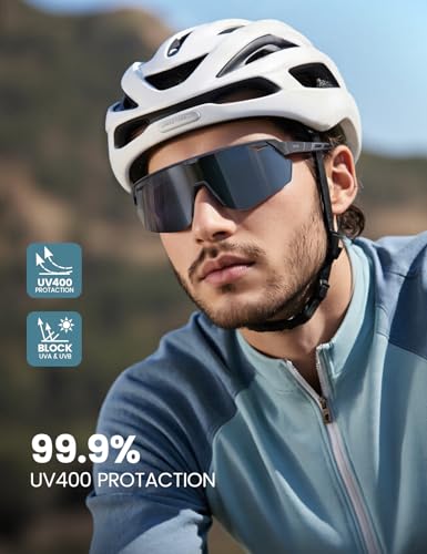 image for Lamicall Polarized Sports Sunglasses for Men Women, [24g Ultralight] [