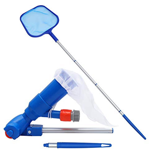 Cabilock 1 conjunto de ferramentas de limpeza para piscina, folha de piscina a vácuo, kit de ancinho