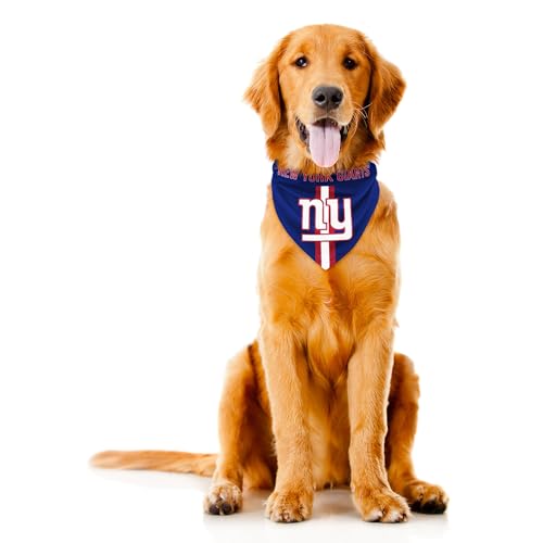 Littlearth NFL New York Giants Pet Bandana, Team Color, Large