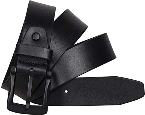 kaezri GENUINE LEATHER BLACK BELT FOR MEN (BLACKBUCKLEDD)-picture-15