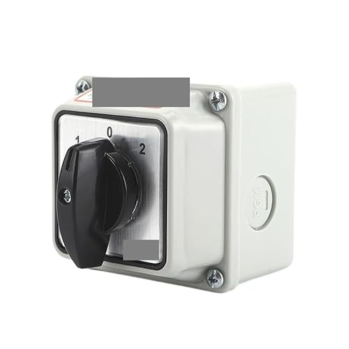 AUOQKQUT SZW26/LW26-20 20A 3 Position 2 Pole 8 Screw Selector Changeover Rotary Cam Switch With Sealed Box