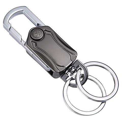 Key Chains Heavy Duty Car Key Rings with 2 Extra Key Rings and Gift Box Wine Bottle Opener Keychain for Men and Women Cover