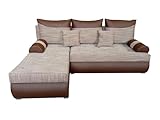 ecksofas leder schwarz ohne Seiten Bodo Ecksofa in braun mit braunem Kunstleder
