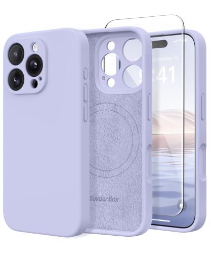 Image of Magnetic for iPhone 16 Pro Max Case Silicone Lilac