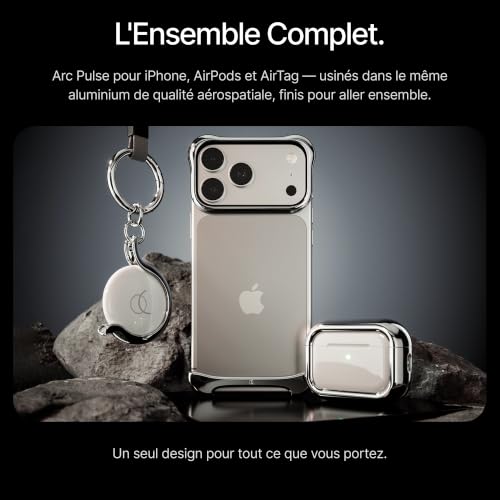 Arc Pulse Coque Compatible iPhone Air (2025), Protection Minimaliste Antichoc, Aluminium Qualité Aérospatiale + Inserts Élastomère, Installation Facile, 6,5 Pouces – vue 8