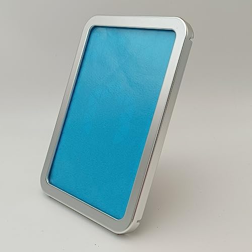apeko.io 4x6 Picture Frame Silver. The Real Glass Panel.Black Mesh Back Plate. Creative Design. Exquisite Gifts.Exquisite Desktop Decorations.