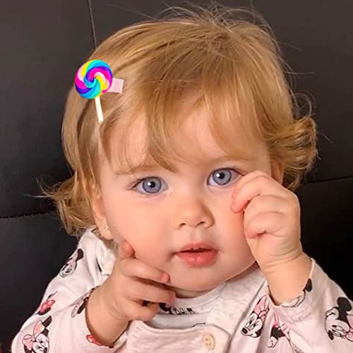Hair Clips For Toddler Girls, 22 Pcs Candy Barrettes Rainbow Hair Pins Cute Hair Accessories For Infants Toddler Girl Children Kids(Box Package) #TOP3