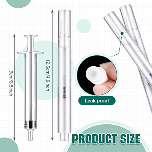 Paint Touch Up Pen Empty Oil Pen Transparent Paint Pen Fillable Brush Pen For Touch Up Wall Cabinets Furniture Wood (10 Pieces) #TOP1