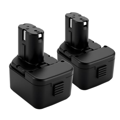 Joiry 2-Pack 12V 4000mAh Replacement Ni-MH Battery Compatible with Hitachi
