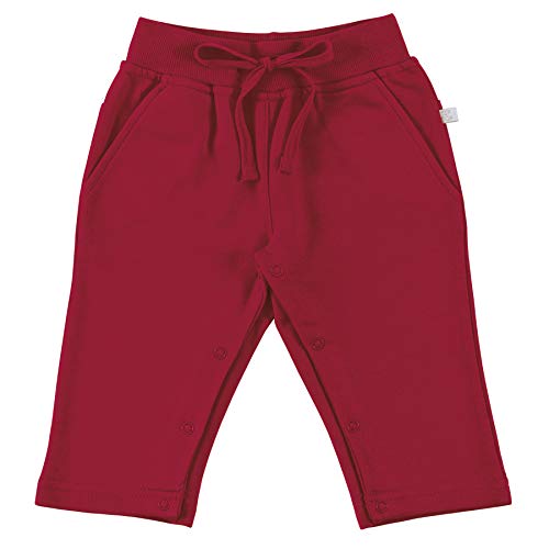 Calça de moletom com botão, Tip Top, Unissex, Vermelho, P