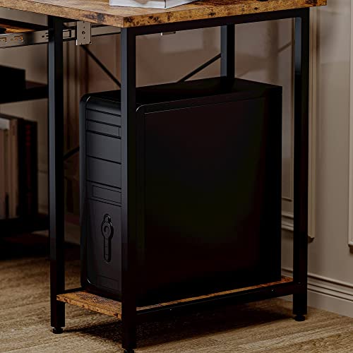 Ironck Computer Desk 47", Home Office Pc Desk With Keyboard Tray Monitor Stand Storage Shelf Cpu Stand, Modern Study Writing Table For Home Office #TOP6