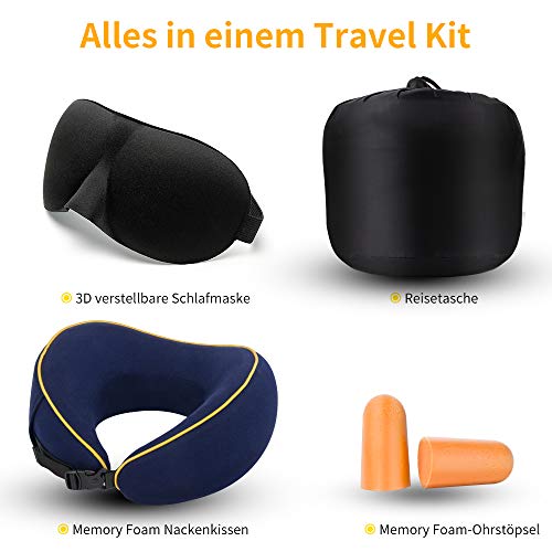 Yarrashop Reiskussen, nekkussen, slapen, 360 graden ondersteunende functie, traagschuim 2020, nieuwe stof, ergonomisch… - Image 7