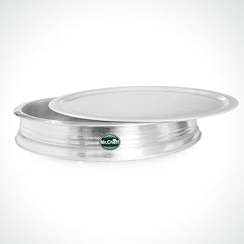 Mr.Cheff Janapriya Hindalium/Indolium Uruli with Lid Pot 55 cm Diameter 24 L Capacity